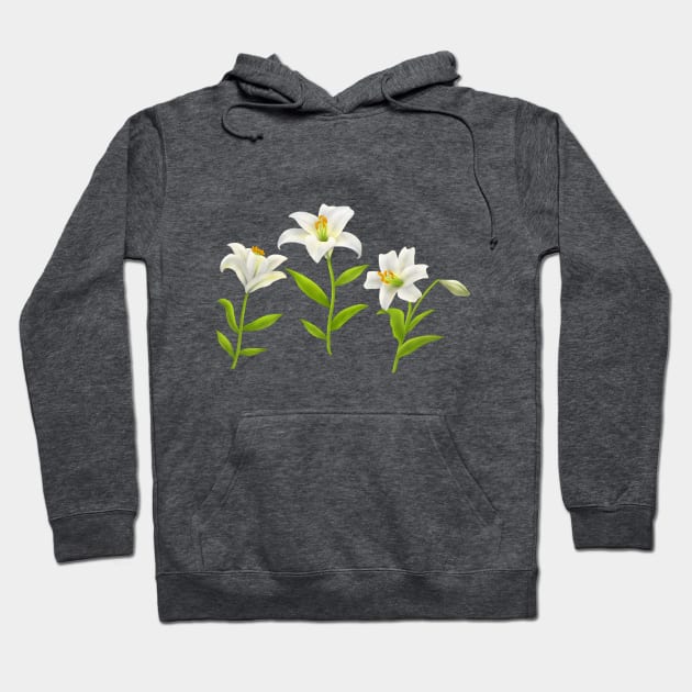 Lily flowers Hoodie by CleanRain3675